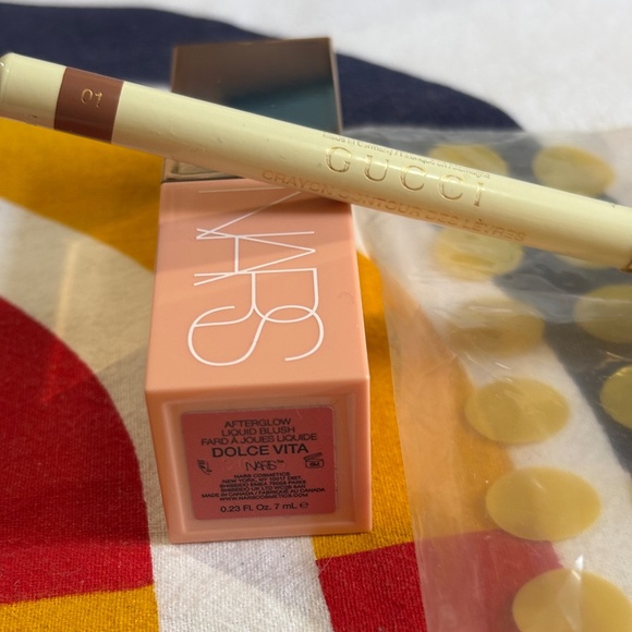 NARS Dolce Vita Afterglow Liquid Blush and Gucci lipliner in Nude OPENED, unused - Picture 1 of 1